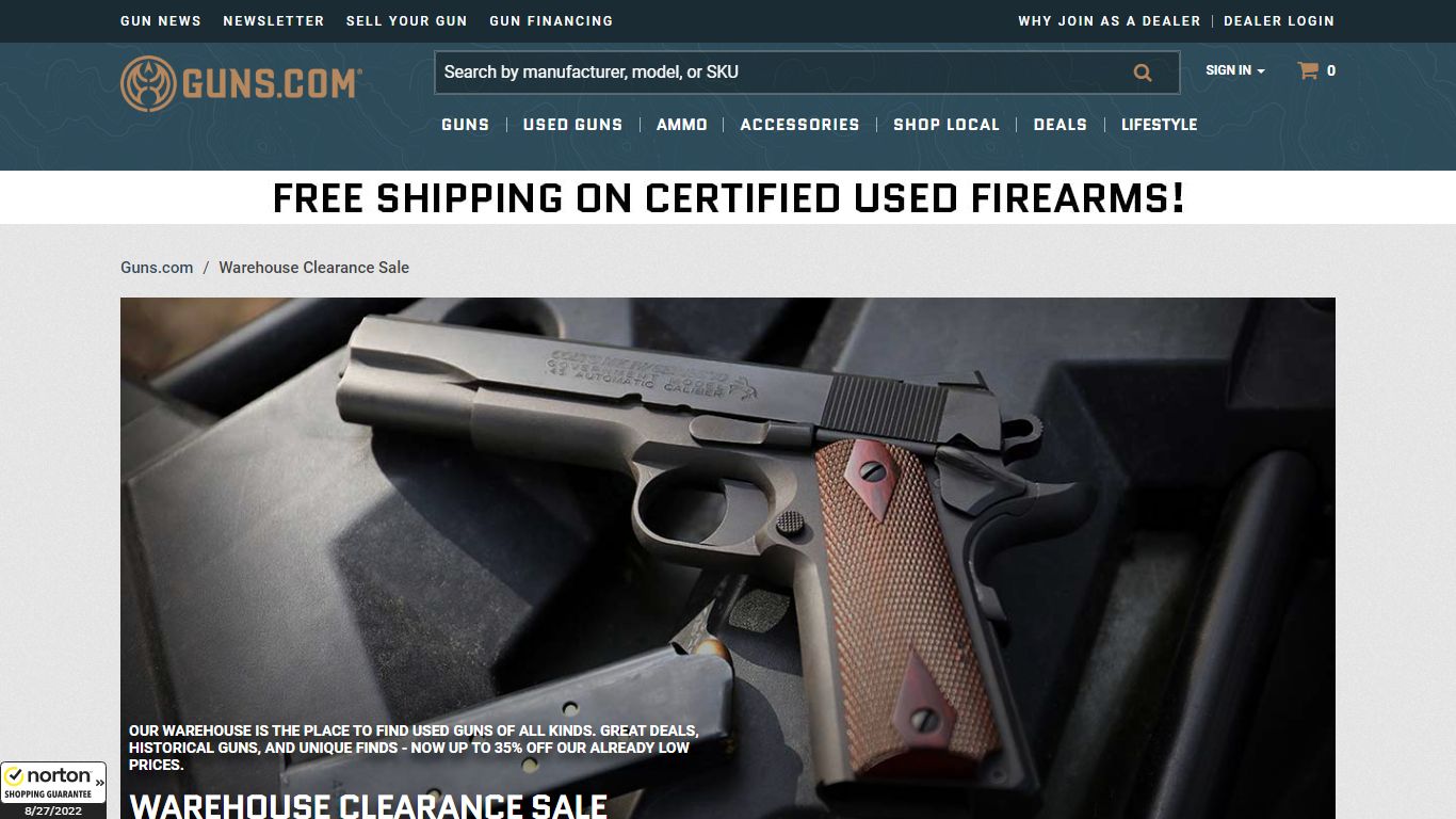 Gun Warehouse Clearance Sale :: Guns.com
